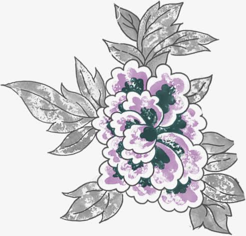 手绘紫色花朵植物创意png免抠素材_新图网 https://ixintu.com 创意 植物 紫色 花朵