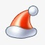 红色的圣诞帽图标素材
