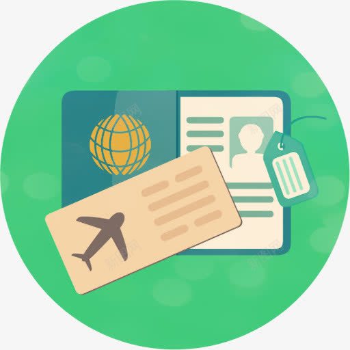 旅游护照png免抠素材_新图网 https://ixintu.com 护照 旅游护照