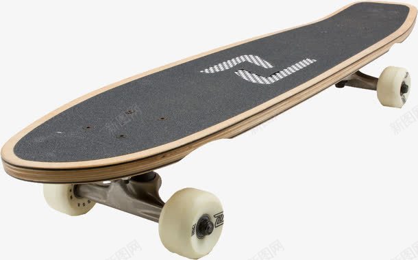 黑色滑板png免抠素材_新图网 https://ixintu.com Skateboard 产品实物 代步 白色滑轮 表演工具