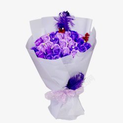 紫色香皂花素材