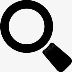 搜索变焦或放大镜工具符号搜索界面图标高清图片