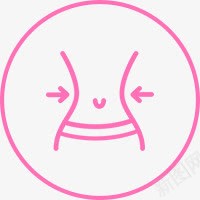 粉色瘦身图标png_新图网 https://ixintu.com 图标 粉色 设计