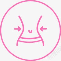 粉色瘦身图标png_新图网 https://ixintu.com 图标 粉色 设计