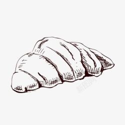 卡通手绘面包素材