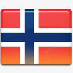 norway挪威国旗图标高清图片