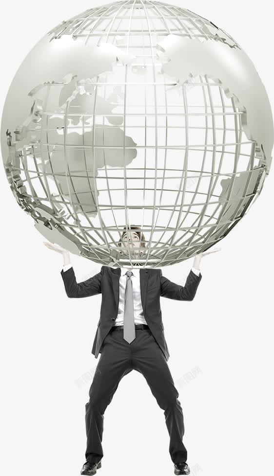 双手举着地球的商务男人psd免抠素材_新图网 https://ixintu.com 举着地球 人物 商务人物 商务男人 地球