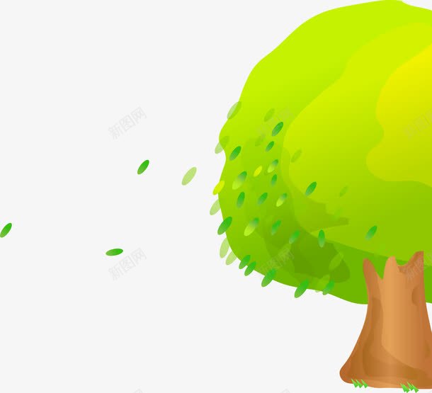 插画植物绿色夏日树木png免抠素材_新图网 https://ixintu.com 夏日 插画 树木 植物 绿色