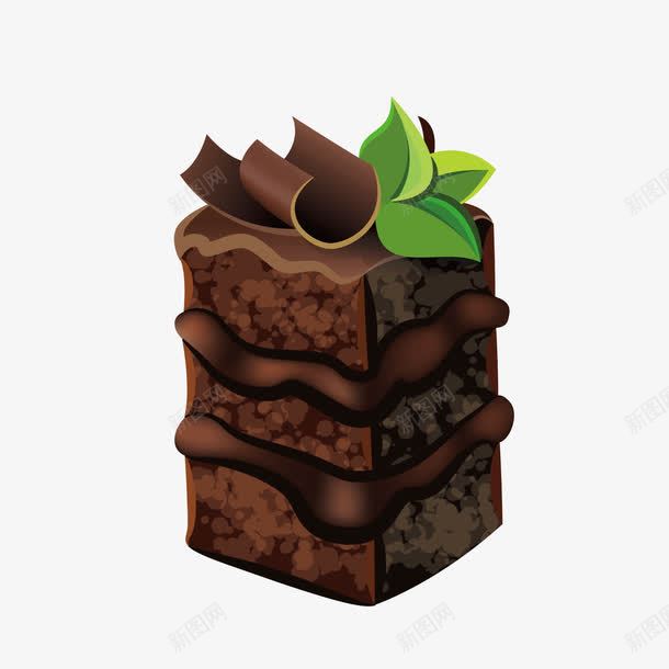 巧克力纹理祷告png免抠素材_新图网 https://ixintu.com 反光 圆弧 层次 巧克力 树叶 绿色 美食 蛋糕 食物