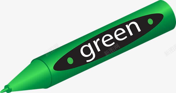 绿色签字笔png免抠素材_新图网 https://ixintu.com 学习工具 签字笔 绿色 英文