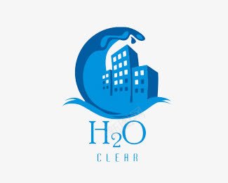 H2Opng免抠素材_新图网 https://ixintu.com 建筑 水 蓝色