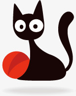 插画猫图标图标