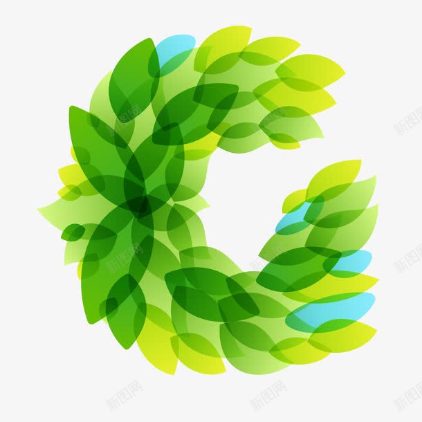 绿色字母Cpng免抠素材_新图网 https://ixintu.com C png图形 png装饰 字母 手绘 植物 绿叶 绿色 装饰