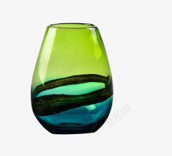 花瓶形状个性绿色花瓶高清图片