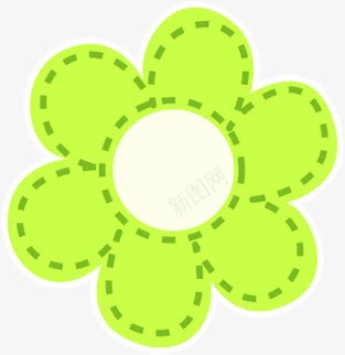 绿色卡通儿童花朵png免抠素材_新图网 https://ixintu.com 儿童 卡通 绿色 花朵