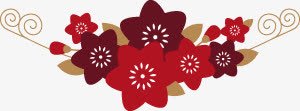 红色喜庆花朵装饰png免抠素材_新图网 https://ixintu.com 喜庆 红色 花朵 装饰 设计