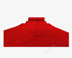 产品实物红地毯素材