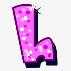 卡通字母h素材