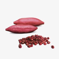 璞嗗瓙红豆红薯杂粮高清图片
