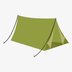 绿色野营户外帐篷素材