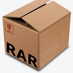 rar文件纸箱子图标png_新图网 https://ixintu.com rar 文件 牛皮纸箱子 纸箱子