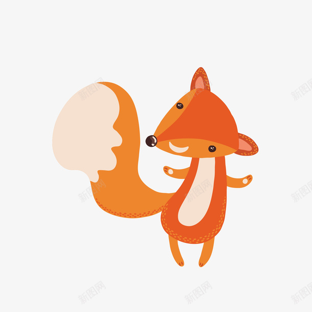 卡通狐狸png免抠素材_新图网 https://ixintu.com 动物 动物插画 卡通 卡通动物 可爱动物 小动物 狐狸