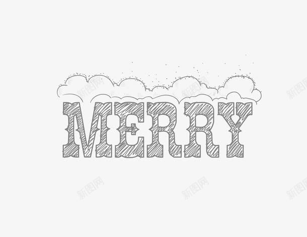 merry英文艺术字png免抠素材_新图网 https://ixintu.com PNG merry 字体设计 素描 艺术字 英文