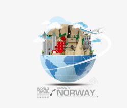 norway挪威建筑矢量图高清图片
