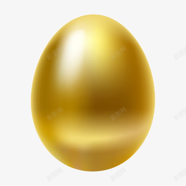 金色的蛋矢量图eps免抠素材_新图网 https://ixintu.com 节日 装饰 金色 金蛋 矢量图