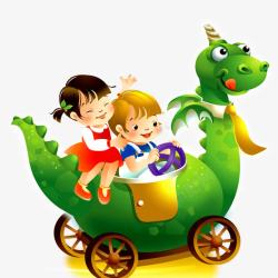 小恐龙玩具儿童节高清图片