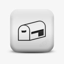 邮箱icon不光滑的白色的广场图标业务邮箱高清图片