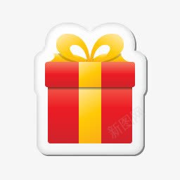 红色礼物盒图标png免抠素材_新图网 https://ixintu.com 图标 礼物 红色 设计