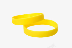 恢复快黄色装饰用品层叠的手环橡胶制品高清图片