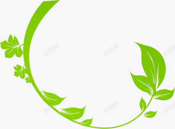 清新绿色植物环保装饰png免抠素材_新图网 https://ixintu.com 清新 环保 绿色植物 装饰