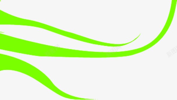 绿色线条花纹装饰png免抠素材_新图网 https://ixintu.com 线条 绿色 花纹 装饰