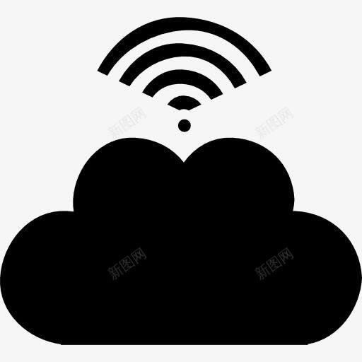 云信号接口符号图标png_新图网 https://ixintu.com 云 互联网 信号 信号连接 接口 符号 连接