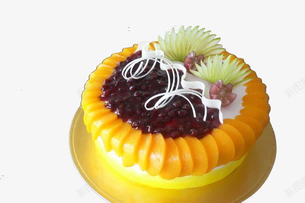 蛋糕png免抠素材_新图网 https://ixintu.com 巧克力 蛋糕 黄桃