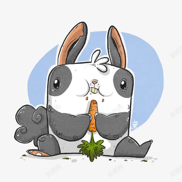 创意手绘兔子图png免抠素材_新图网 https://ixintu.com 创意设计 卡通设计 扁平创意图