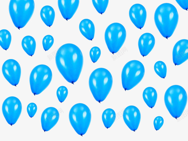 蓝色气球平铺摄影png免抠素材_新图网 https://ixintu.com 实物 庆贺 气球 生日气球 节日气球 蓝色气球平铺摄影