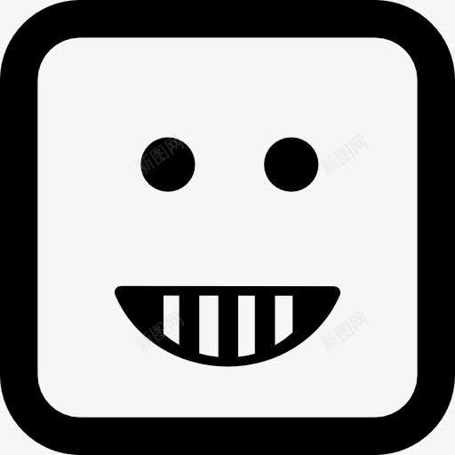 表情快乐微笑的方脸的形状图标png_新图网 https://ixintu.com 平方 微笑 微笑着 快乐 接口 脸 脸上的表情 表情