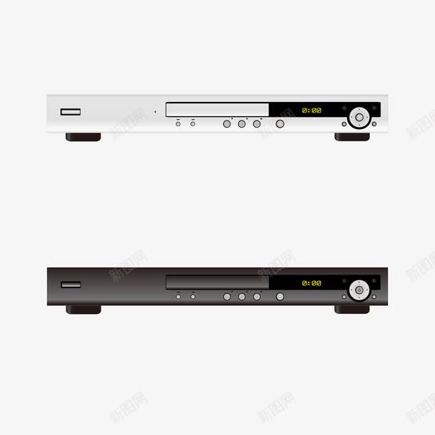 黑白色DVDpng免抠素材_新图网 https://ixintu.com 