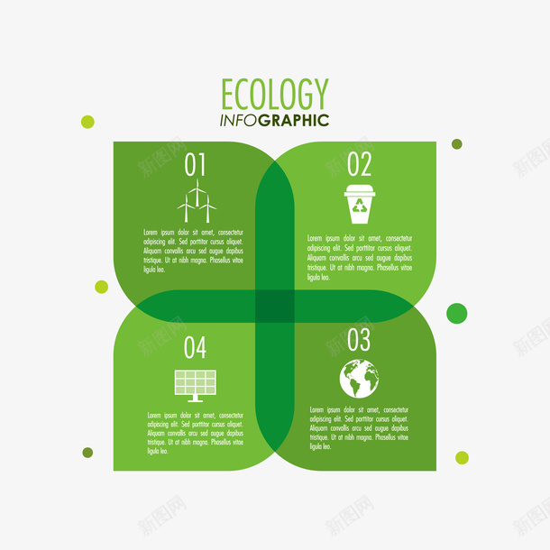 绿色数字分类图矢量图ai免抠素材_新图网 https://ixintu.com 信息图 数字分类图 绿色分类图 矢量图