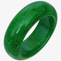 绿玉绿色玉手镯元素高清图片
