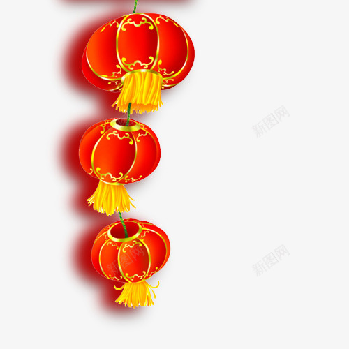 灯笼psd免抠素材_新图网 https://ixintu.com 挂笼 春节 灯笼 节日