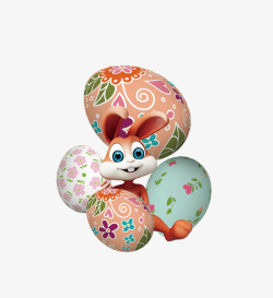 创意复活节兔子彩蛋素材