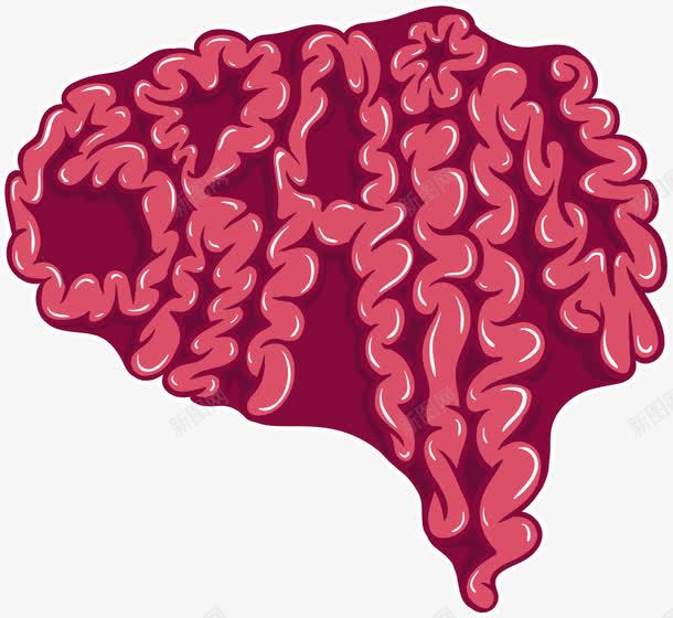 大脑脑神经png免抠素材_新图网 https://ixintu.com 大脑 头脑 思路 想法 概念 神经学 红色 脑神经