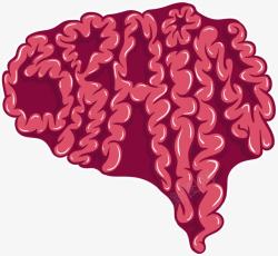 红色头脑大脑脑神经高清图片