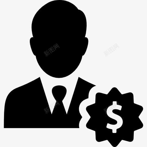 商人图标png_新图网 https://ixintu.com 人 商人 工人 经理 美元符号