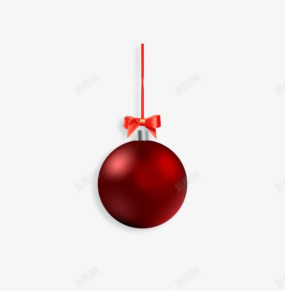 圣诞节挂球png免抠素材_新图网 https://ixintu.com 喜庆红色圣诞挂球 圣诞挂球 圣诞红色挂球 红色挂球