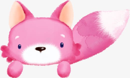 手绘粉色可爱动物png免抠素材_新图网 https://ixintu.com 动物 可爱 粉色